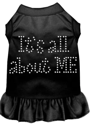 Rhinestone All About Me Dress Black Xxl