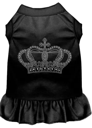 Rhinestone Crown Dress Black Xxxl