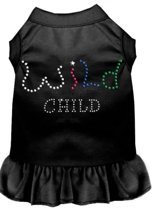 Rhinestone Wild Child Dress Black Xl
