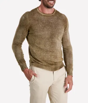 Round Neck Reversible Pullover in Sughero