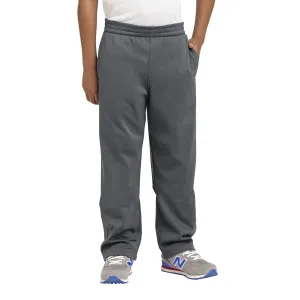 Sport-Tek Youth Dark Smoke Grey Sport-Wick Fleece Pant