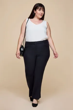 Tailored Wool Straight-leg Trousers Midnight