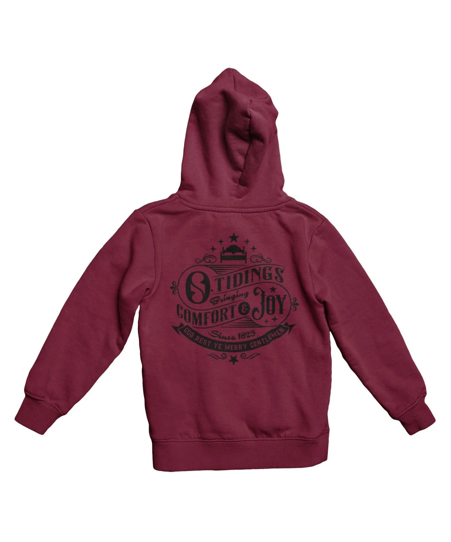 Tidings of Comfort and Joy Back Printed Christmas Hoodie