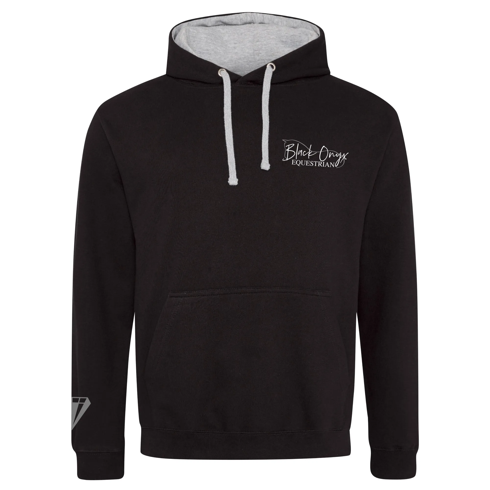 Unisex Contrast Hoodie - Black