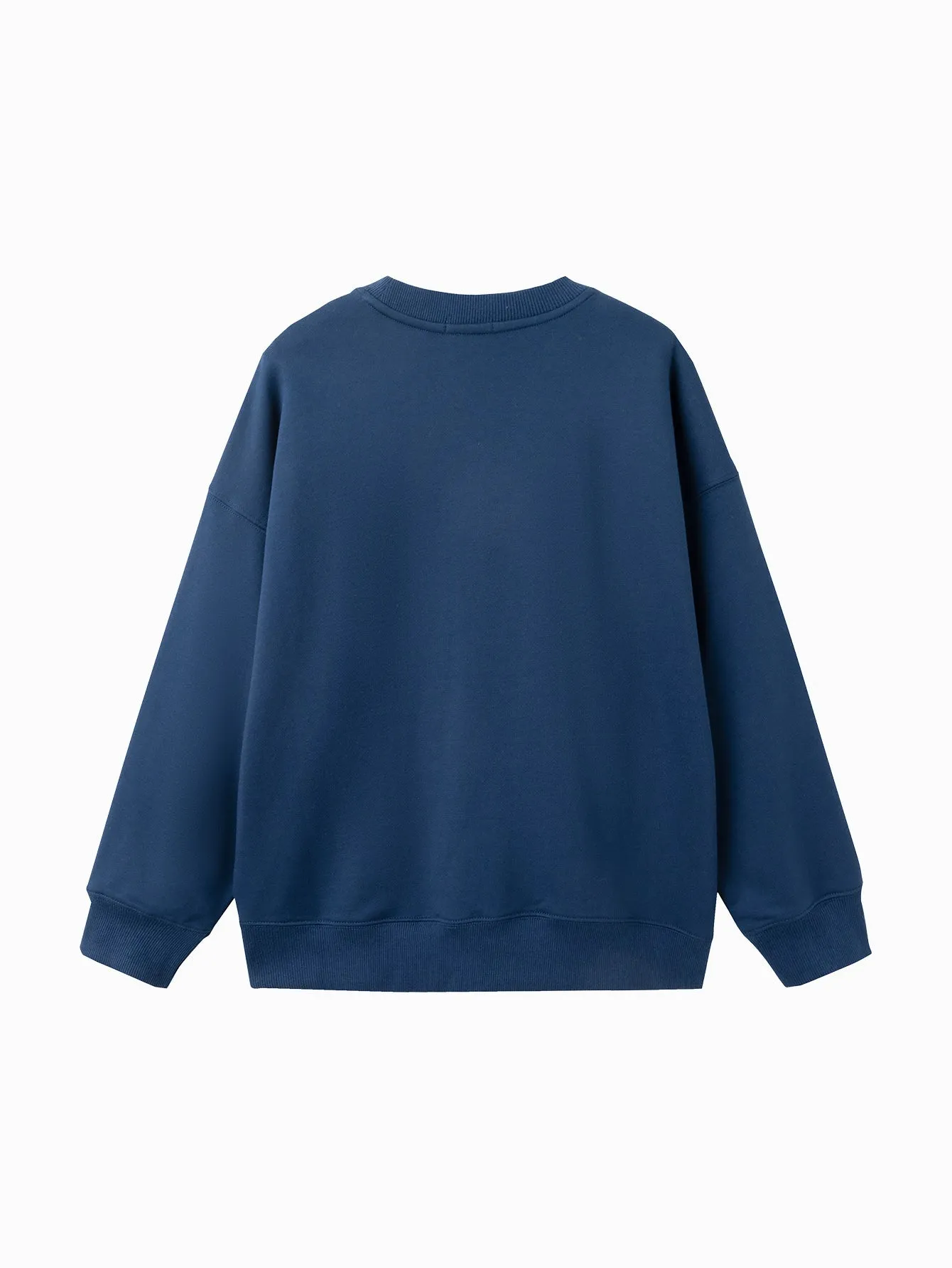 Unisex Daily Life Dark Blue Letter Hoody