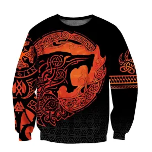 Viking Wolf Hooded Sweatshirts
