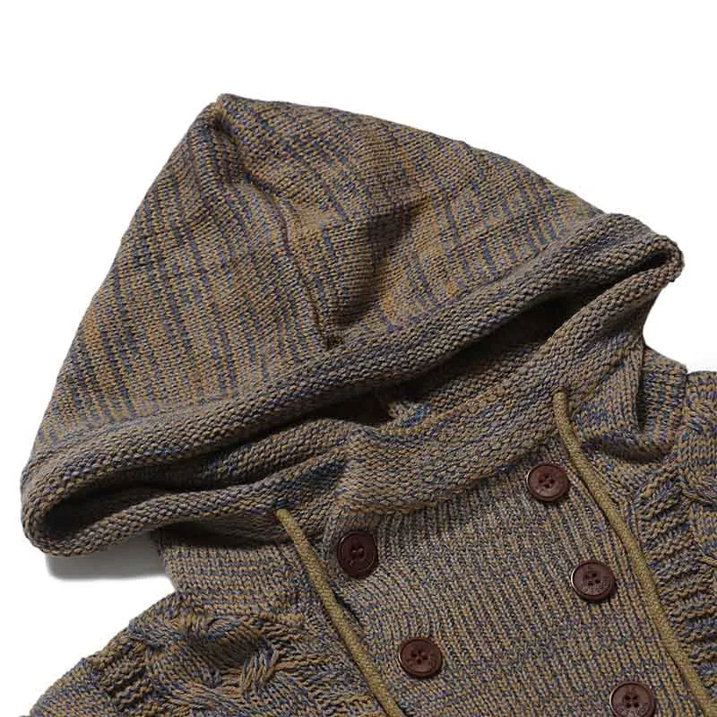 West Louis Knitted Turtleneck Top Sweater Hoodie